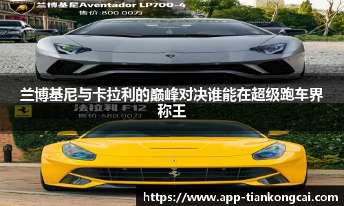 兰博基尼与卡拉利的巅峰对决谁能在超级跑车界称王
